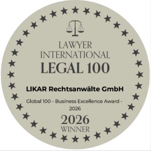 Lawyer International - Legal 100 - 2026 - LIKAR Rechtsanwälte GmbH